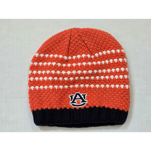 Auburn University crocheted beanie hat/ the game brand / One Size